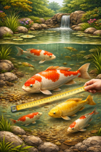 koi fish size